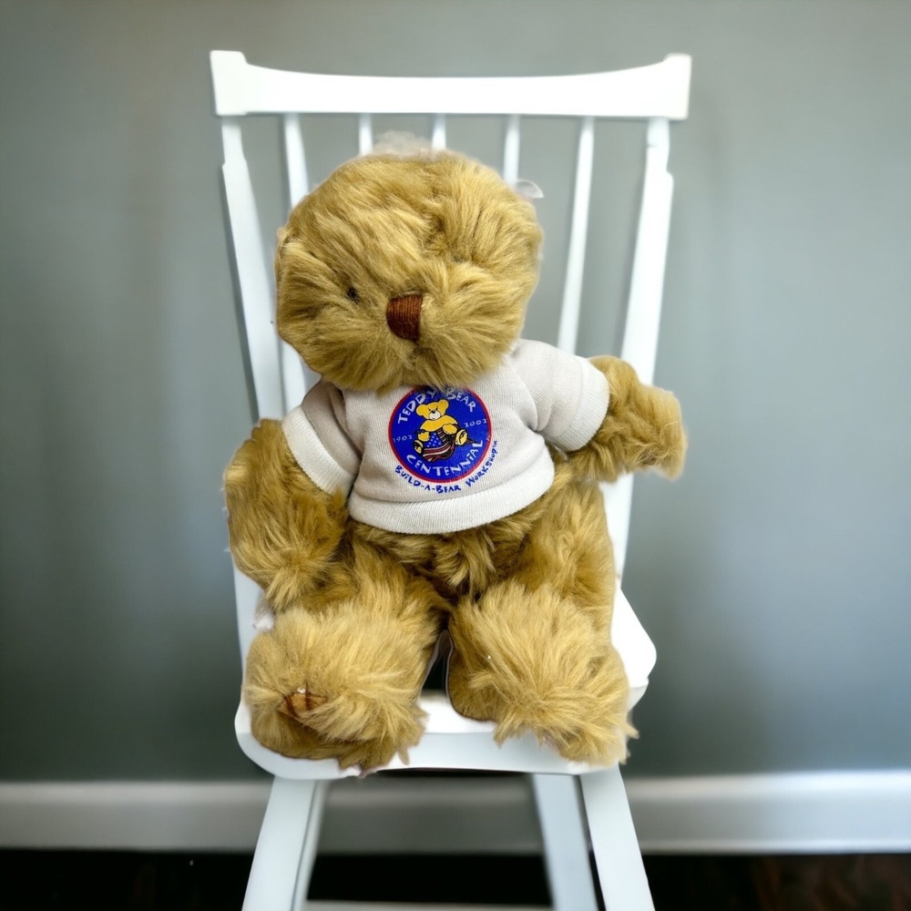 Vintage Build‎ A Bear 6" Centennial Bear Limited Edition 2002 With T-Shirt